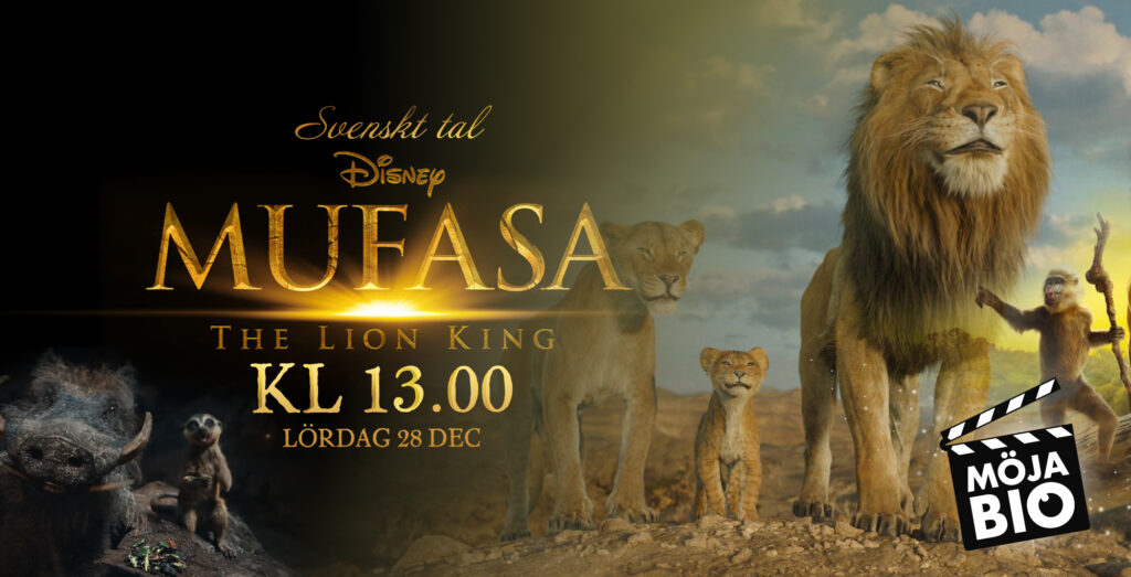 Mufasa på Möja Bio kl 13.00 28:e december