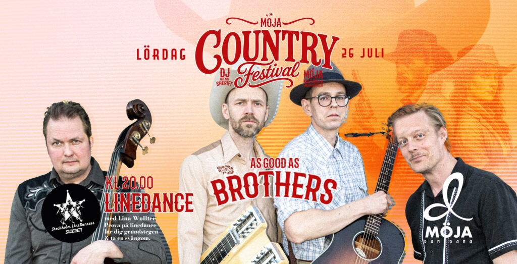 Country Festival 26 juli 2025 Möja Dansbana