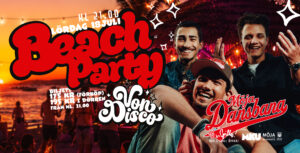 Beach Party med Von Disco 18 juli 2026 på Möja