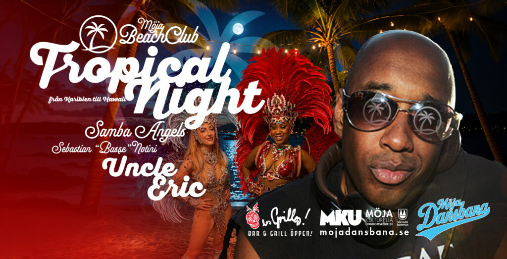 Tropical night från Caribien till Hawaii den 25 juli på Möja Dansbana