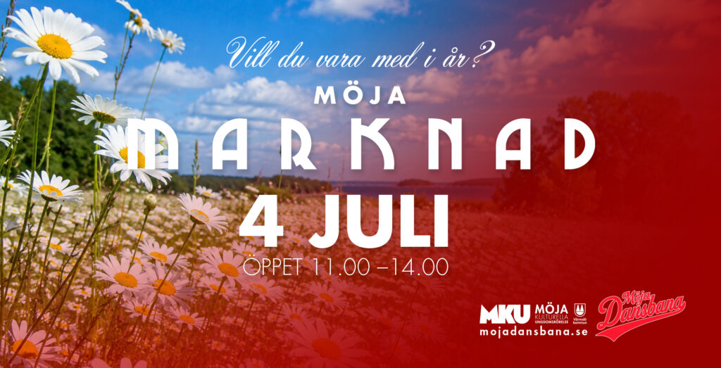 Vill du vara med och ställa ut på Möja Marknad den 4 juli?